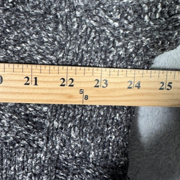 Vintage Avirex Sweater Mens Large Gray Marled Cable Knit Varsity Spell Out 90s - Picture 5 of 10